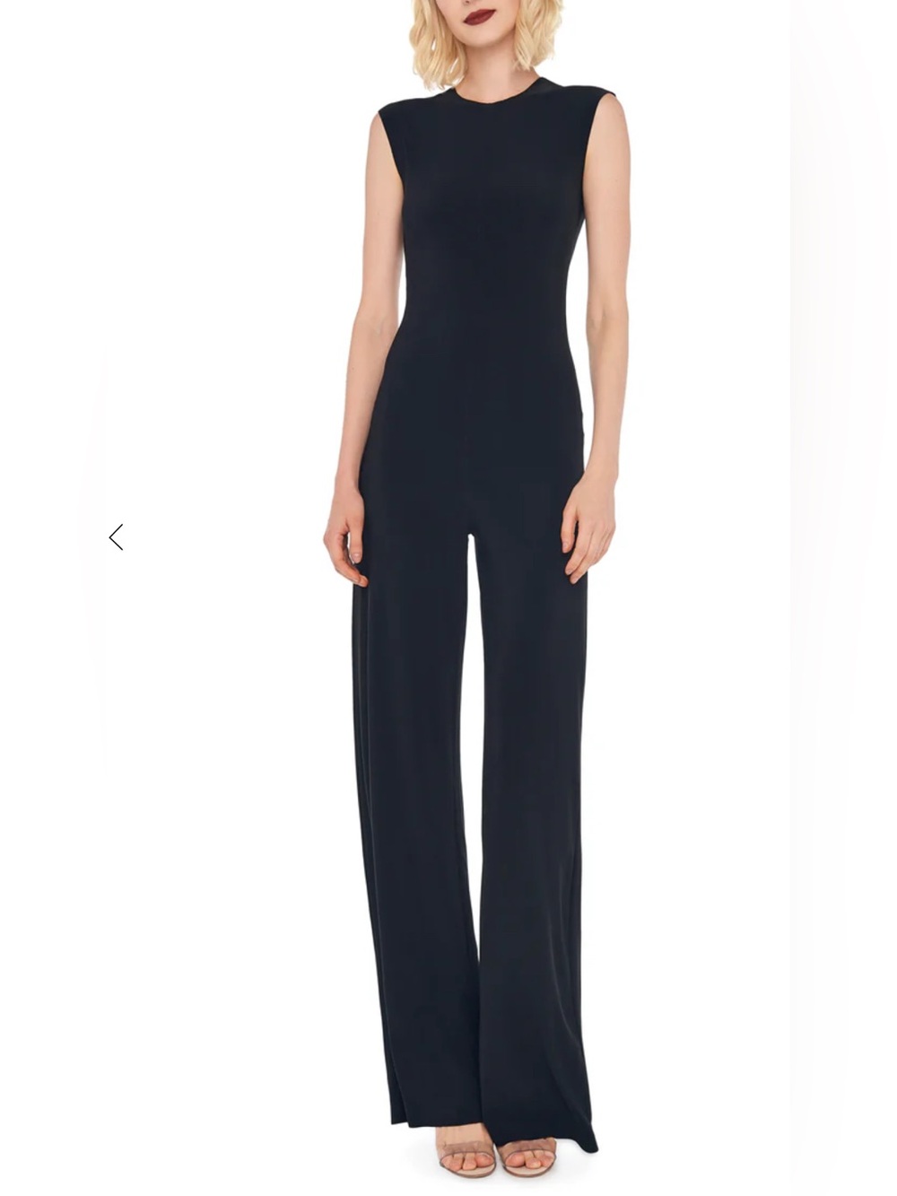 Norma Kamali Black Classic Sleeveless Jumpsuit